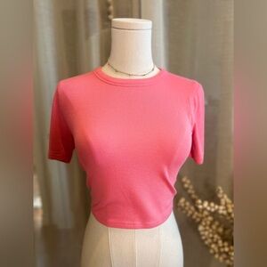 Lululemon pink soft crop top 4